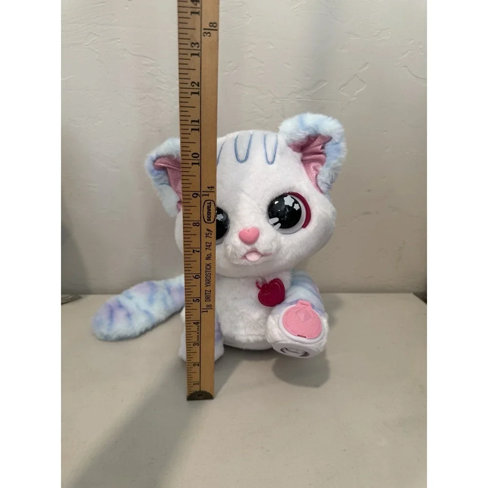VTech Glitter Me Kitten Interactive Plush Light & Sounds Glitter Stamp Paw Works